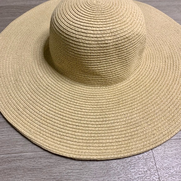 J. Crew | wide brim natural straw floppy sun hat
